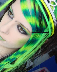 Image Neon Yellow and Green Hair courtesy of Candy Acid Hair on Deviant Art http://fav.me/d2hdad3.